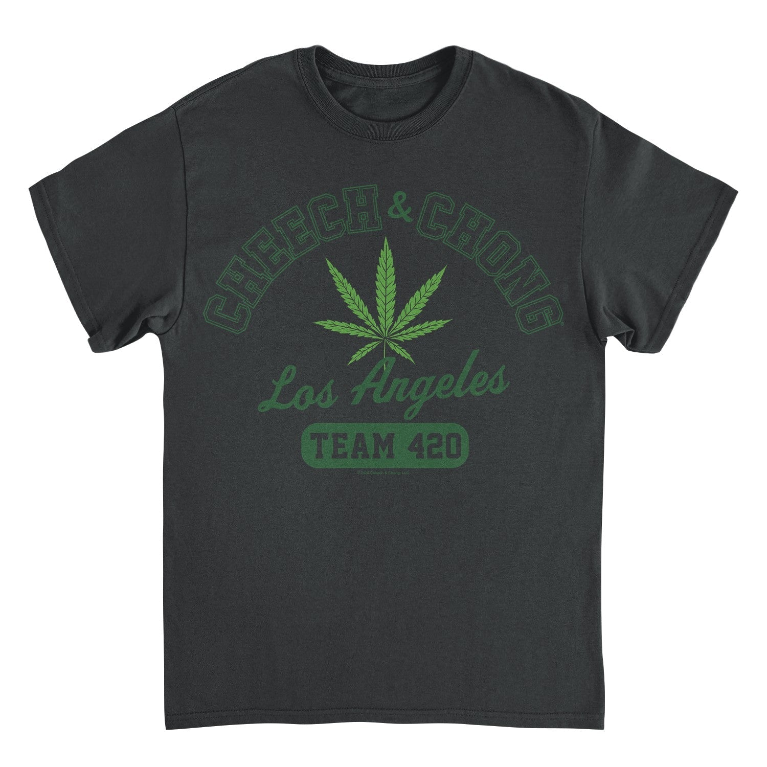 Cheech & Chong Los Angeles Team 420 Mens T Shirt Black