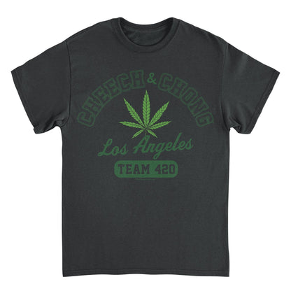 Cheech & Chong Los Angeles Team 420 Mens T Shirt Black
