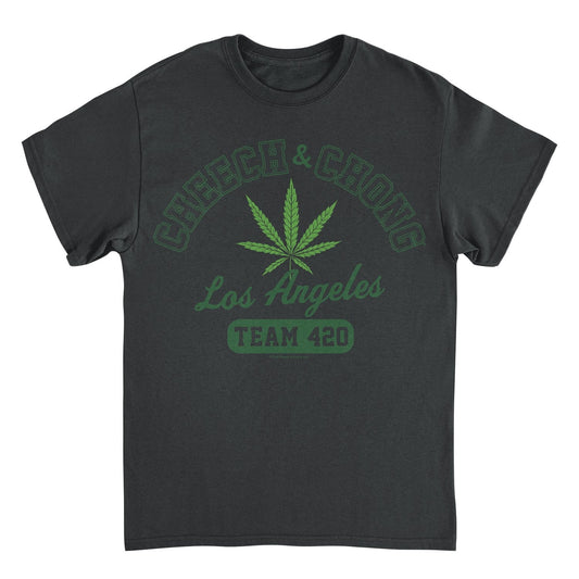 Cheech & Chong Los Angeles Team 420 Mens T Shirt Black