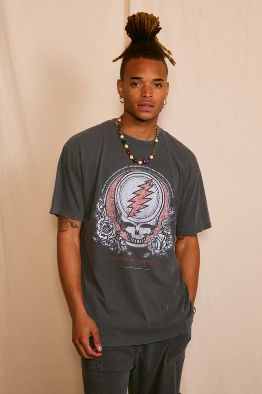Grateful Dead Steal Your Face Mens Tee T Shirt Vintage Black