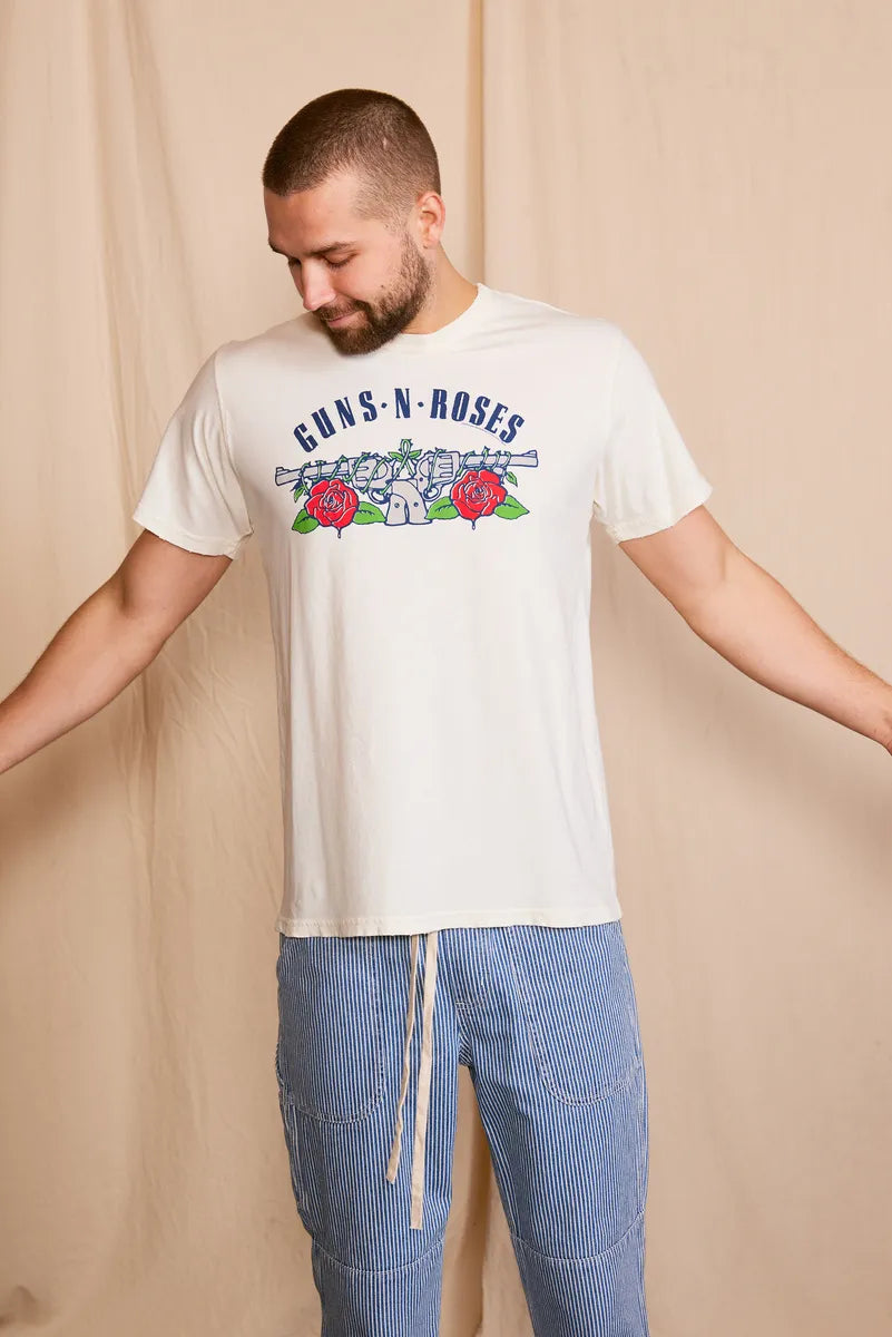 Guns N' Roses Pistols Mens Tee T Shirt White