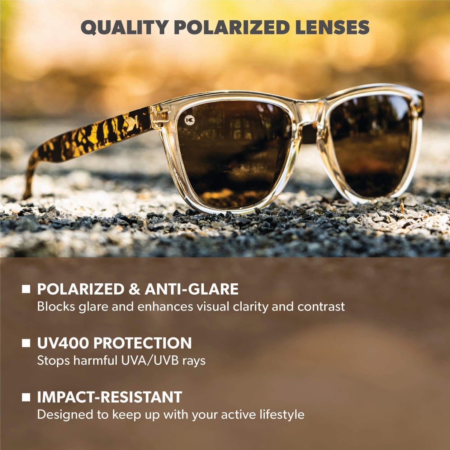 On The Rocks Premiums Officially Licensed Knockaround Sunglasses