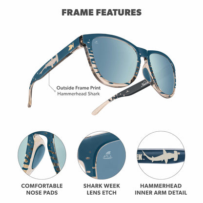 Shark Week Premiums Sport 2026 Officially Licensed Knockaround Sunglasses