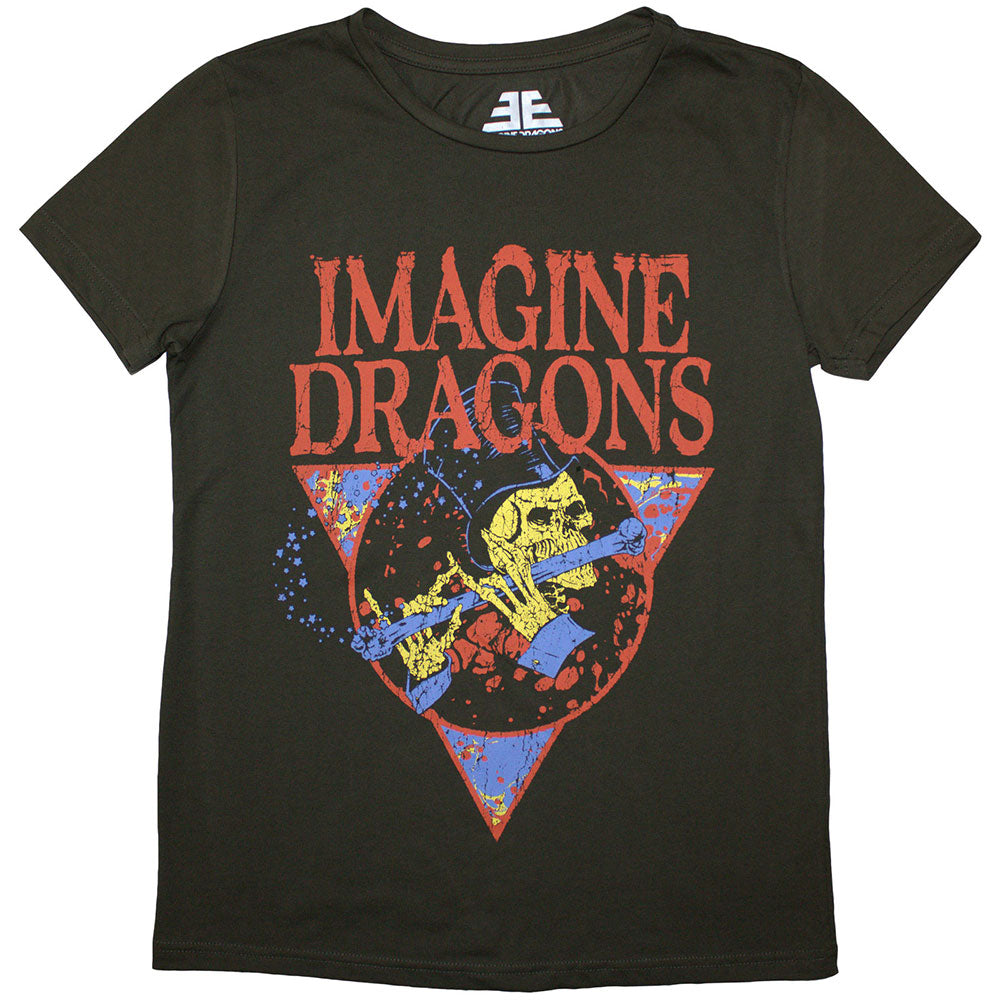 Imagine Dragons Skeleton Flute Womens T Shirt