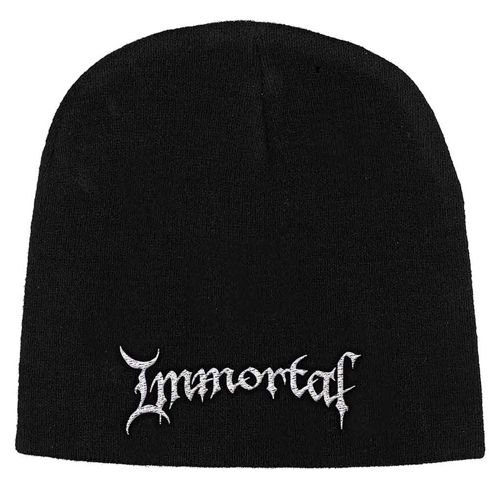 Immortal Logo Beanie Hat Black