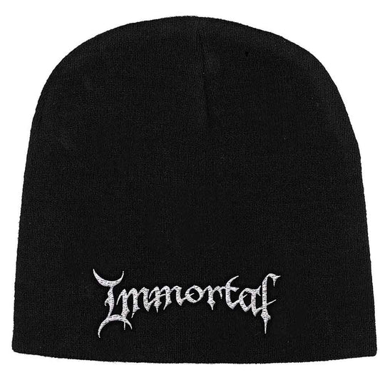 Immortal Logo Beanie Hat Black