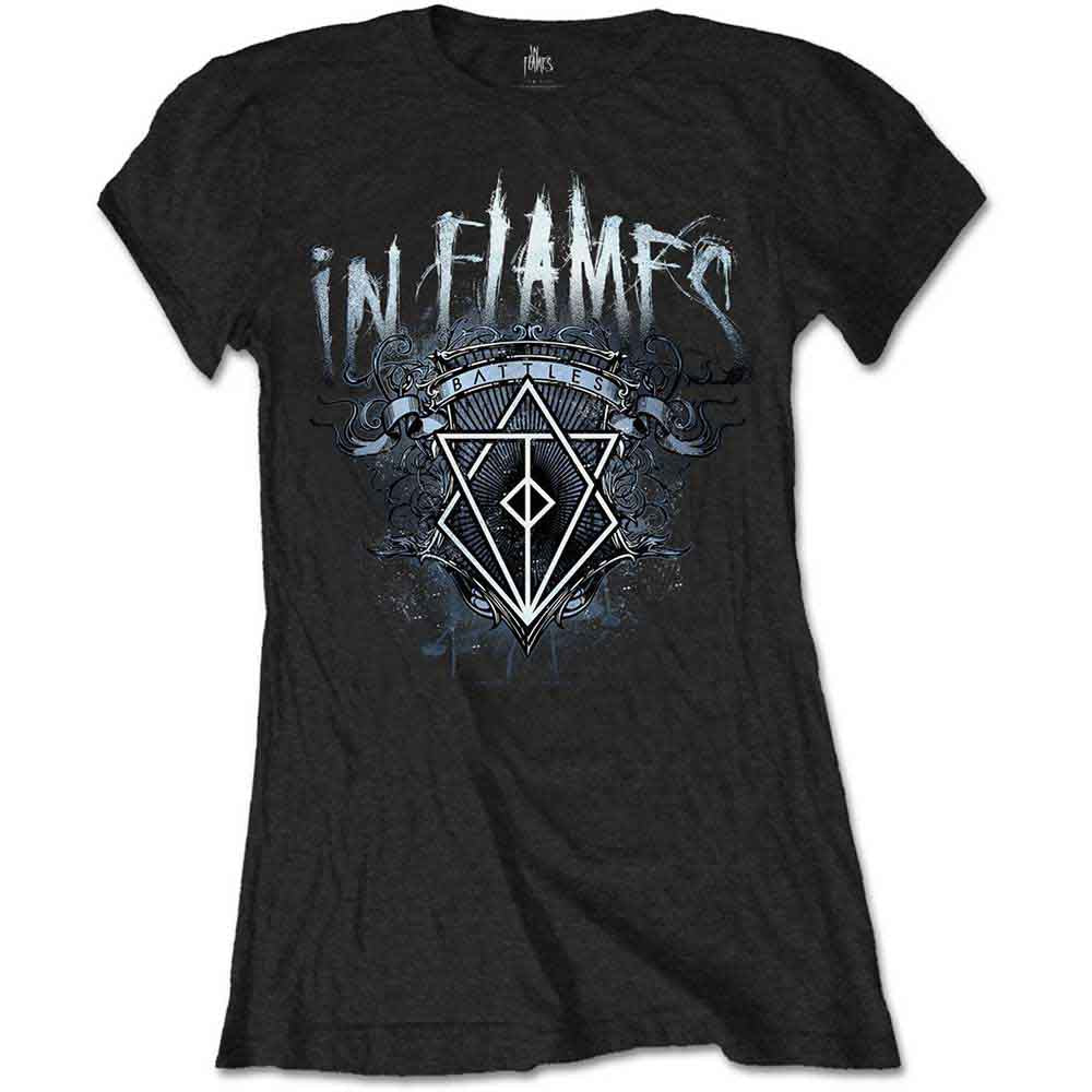 In Flames Battles Crest Womens T Shirt