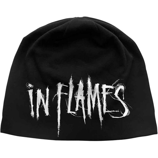 In Flames Logo Beanie Hat Black