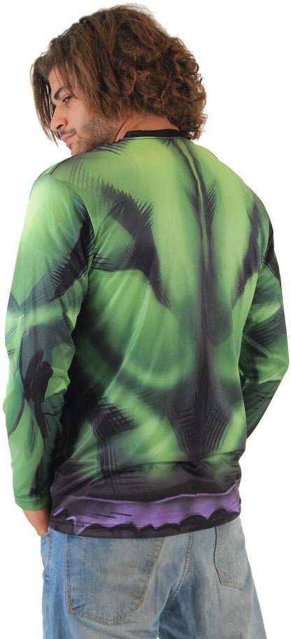 Incredible Hulk Sublimated Adult LONG SLEEVE Costume T Shirt