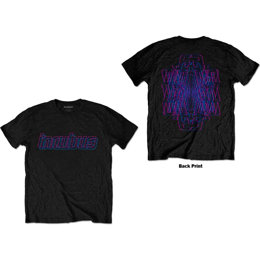 Incubus Trippy Neon Mens T Shirt
