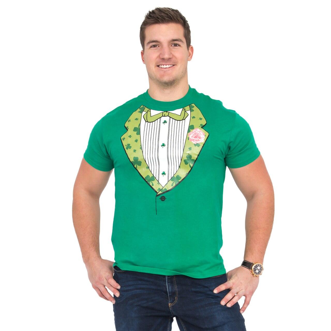 Irish Tuxedo St. Patrick's Day Rhinestones T Shirt