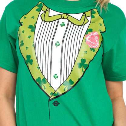 Irish Tuxedo St. Patrick's Day Rhinestones T Shirt