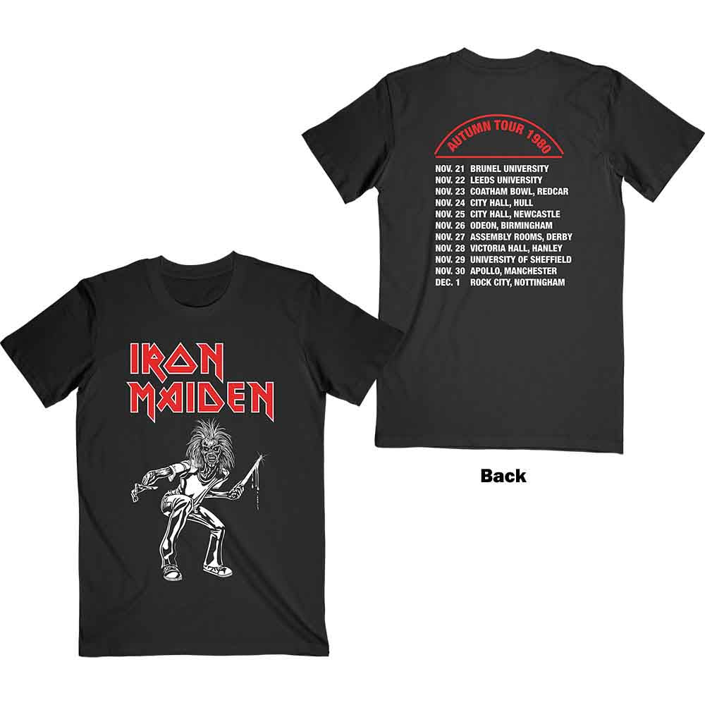 Iron Maiden Autumn Tour 1980 Mens T Shirt