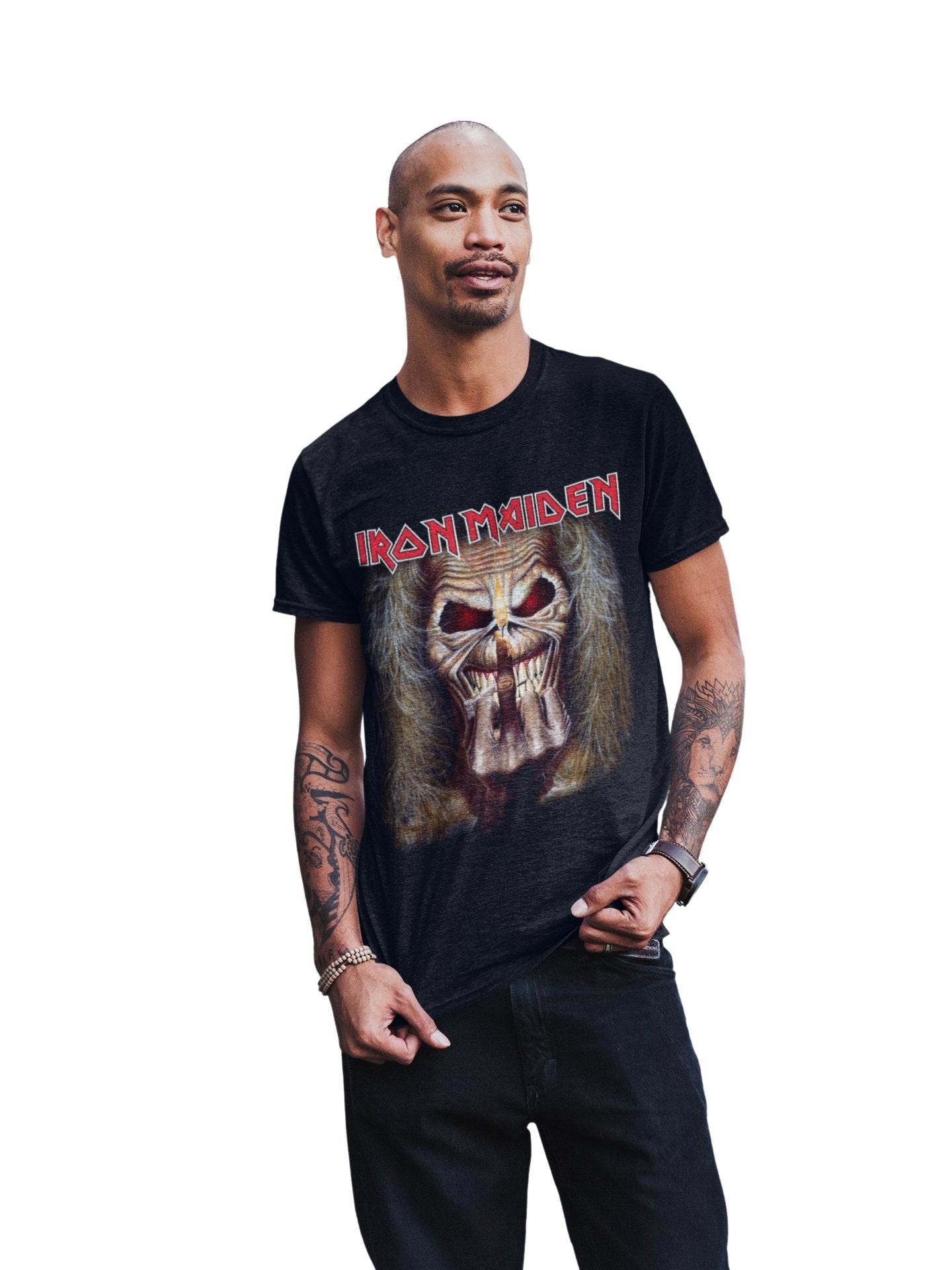 Iron Maiden - Candle Finger Jumbo Print T Shirt