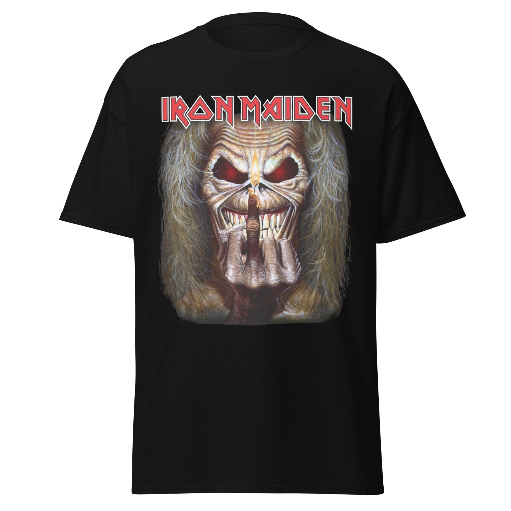 Iron Maiden - Candle Finger Jumbo Print T Shirt