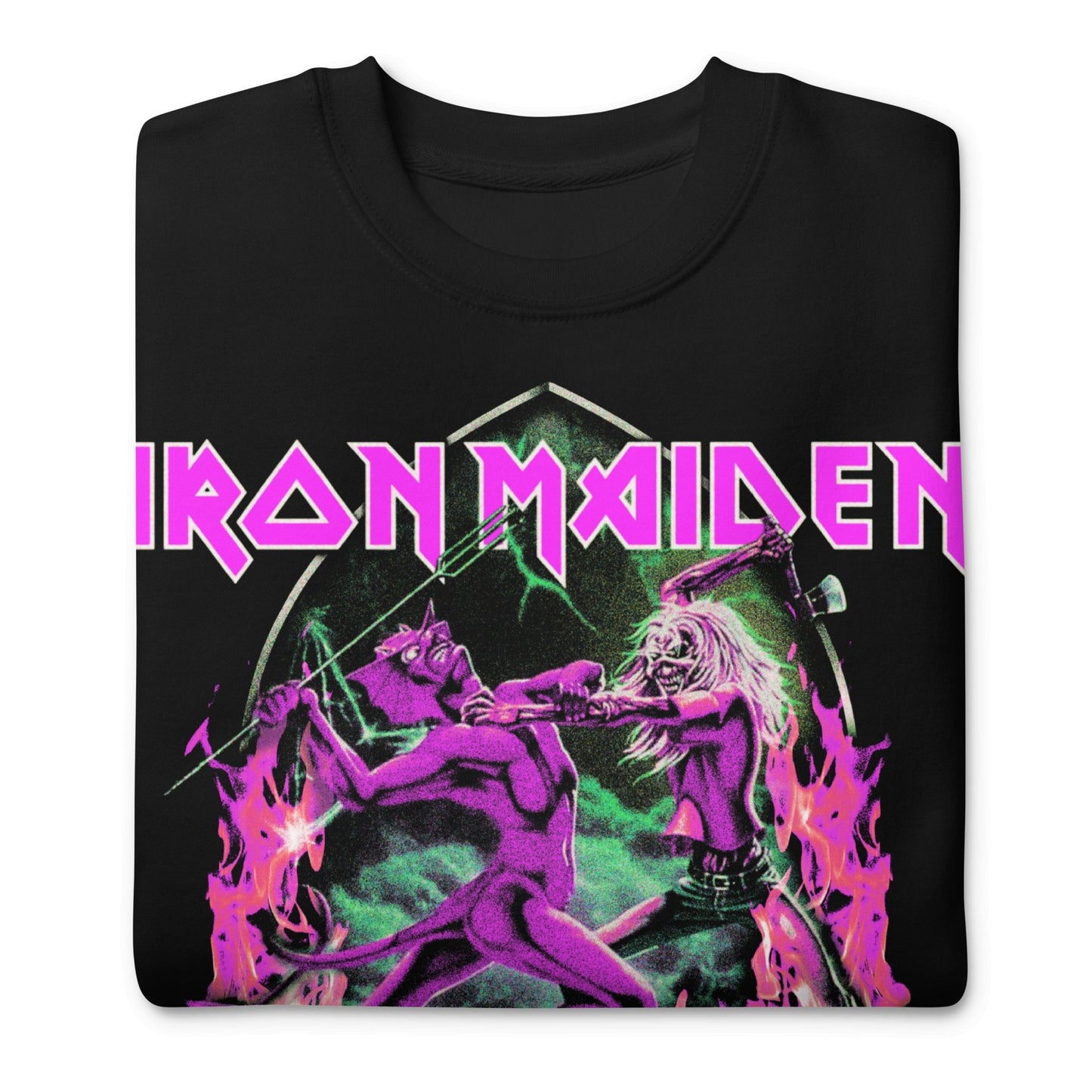 Iron Maiden - Devil's Fight Jumbo Print Crewneck Sweatshirt