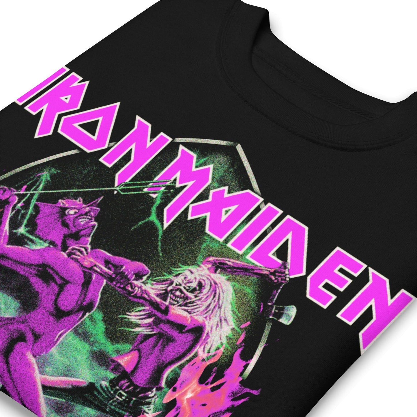 Iron Maiden - Devil's Fight Jumbo Print Crewneck Sweatshirt