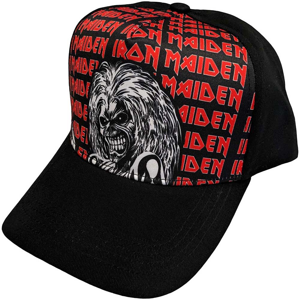 Iron Maiden Eddie Logo Repeat Hat Black