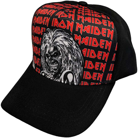 Iron Maiden Eddie Logo Repeat Hat Black