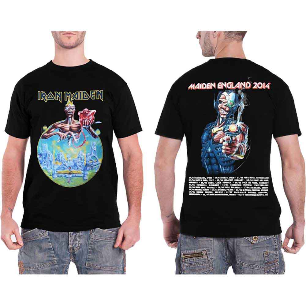 Iron Maiden England 2014 Tour Mens T Shirt