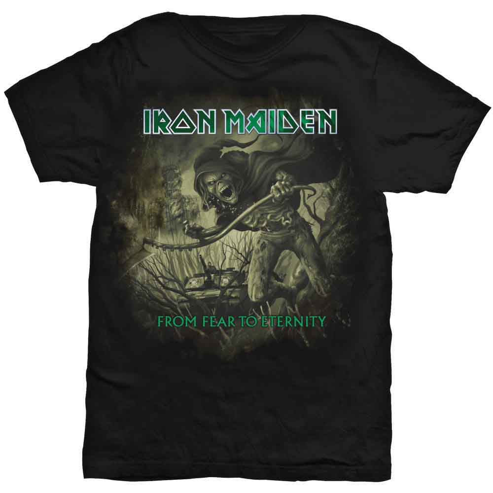 Iron Maiden From Fear To Eternity Distressed Mens T Shirt