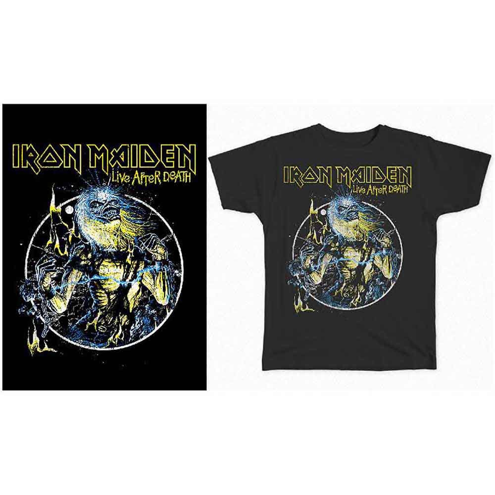 Iron Maiden Live After Death Mens T Shirt