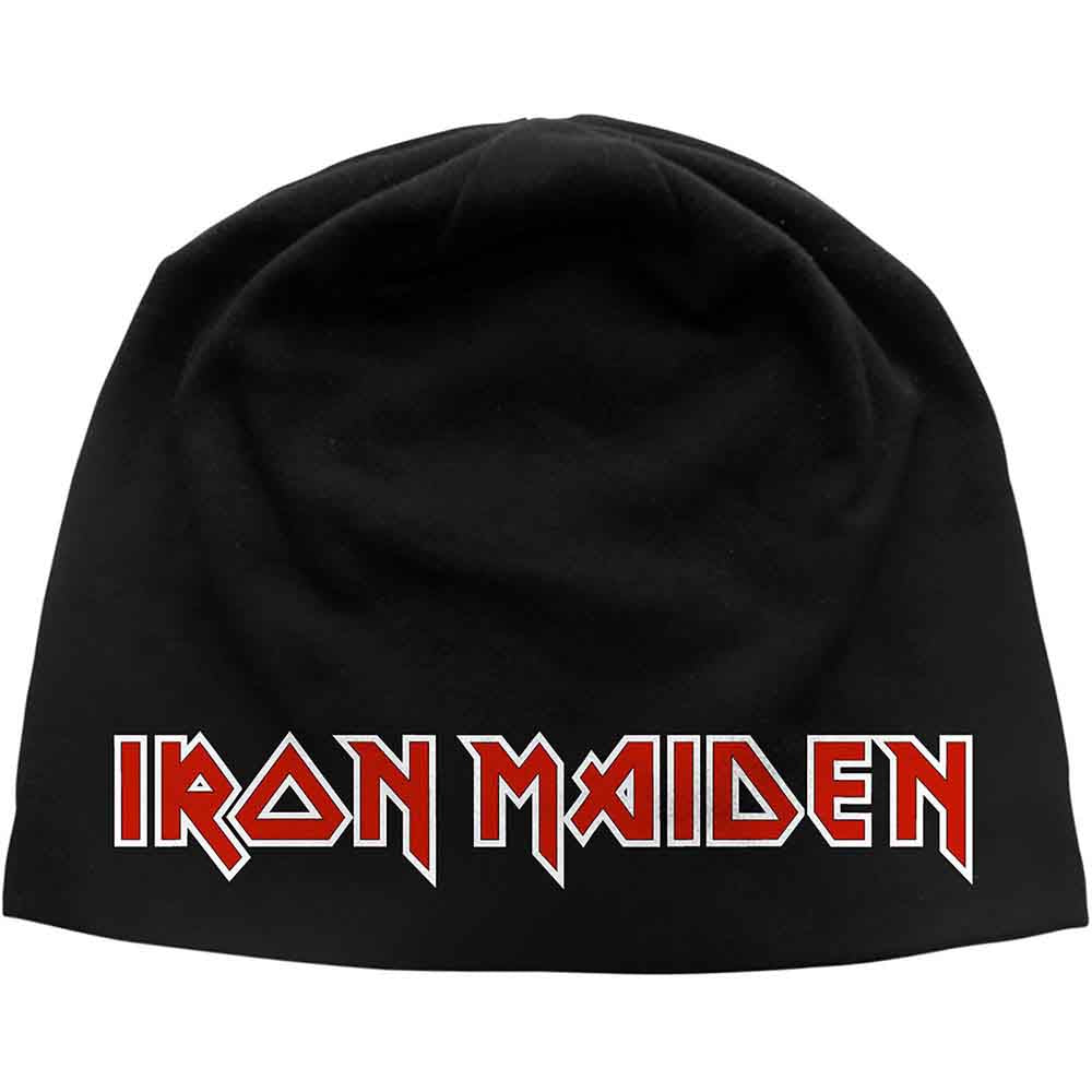 Iron Maiden Logo Beanie Hat Black