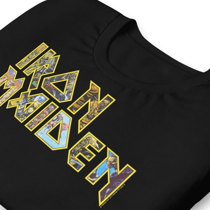 Iron Maiden - Logo Eddie Jumbo Print T Shirt
