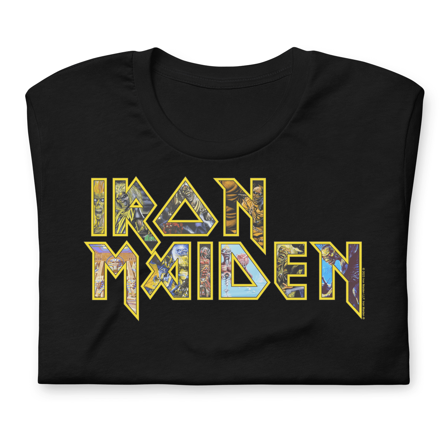 Iron Maiden - Logo Eddie Jumbo Print T Shirt