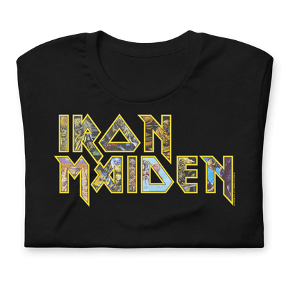 Iron Maiden - Logo Eddie Jumbo Print T Shirt
