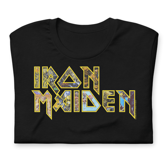 Iron Maiden - Logo Eddie Jumbo Print T Shirt