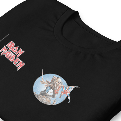 Iron Maiden - Logo Flag T Shirt