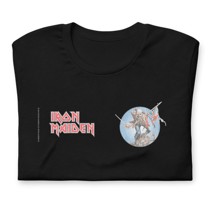 Iron Maiden - Logo Flag T Shirt