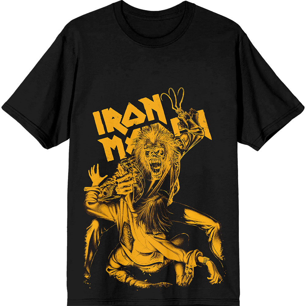 Iron Maiden No Prayer Claw Jumbo Yellow Mens T Shirt