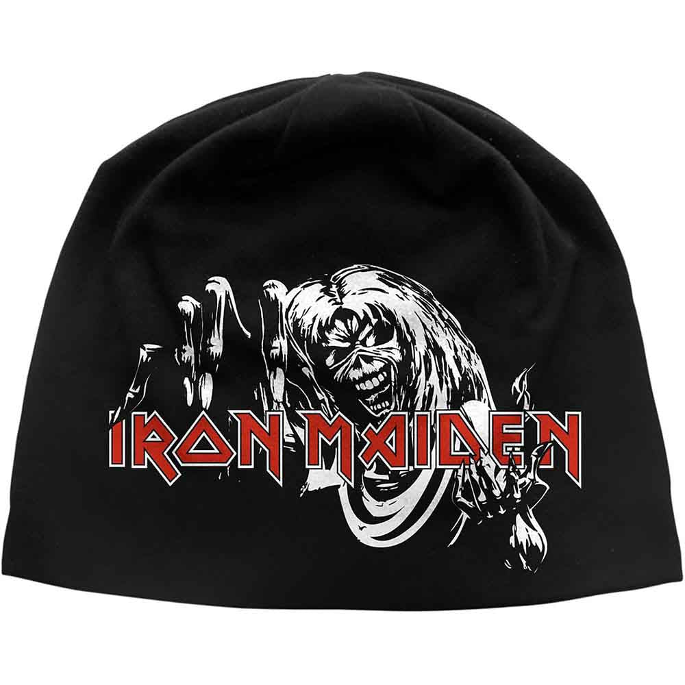 Iron Maiden Number Of The Beast Beanie Hat Black