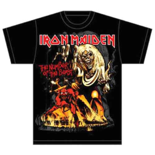 Iron Maiden Number Of The Beast Graphic Mens T Shirt