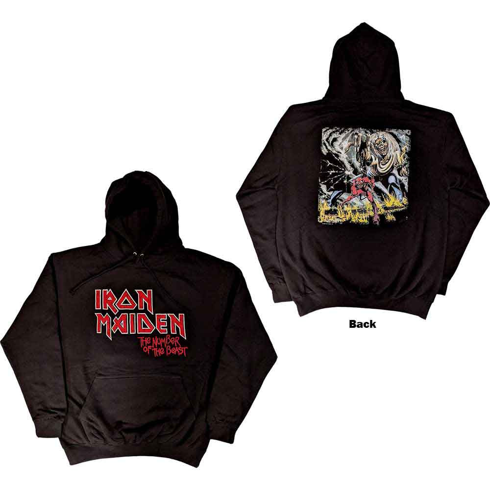 Iron Maiden Number Of The Beast Vintage Logo Faded Edge Album