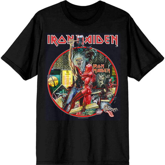 Iron Maiden Paradise Club Circle Mens T Shirt