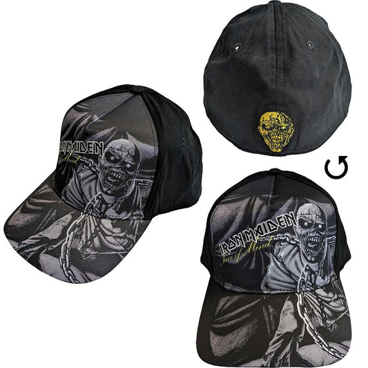 Iron Maiden Piece Of Mind Greyscale Hat Black