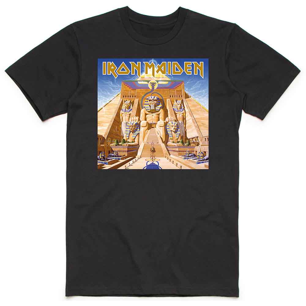 Iron Maiden Powerslave Album Cover Box Mens T Shirt