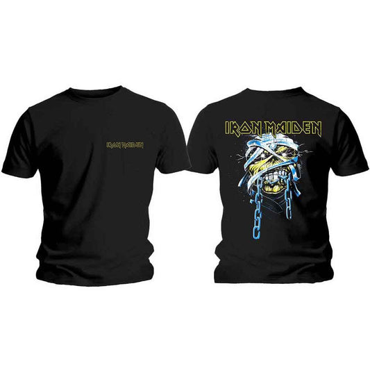 Iron Maiden Powerslave Head & Logo Mens T Shirt