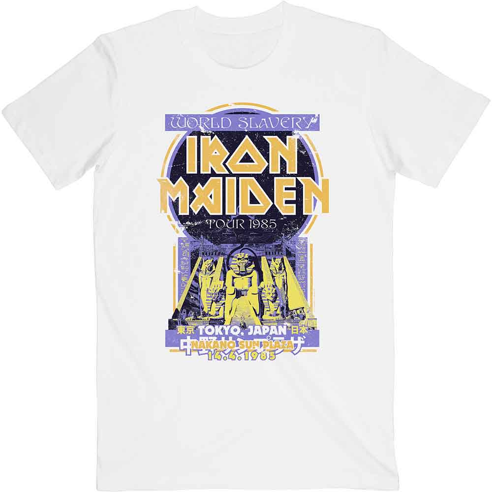 Iron Maiden Powerslave Japan Flyer Mens T Shirt