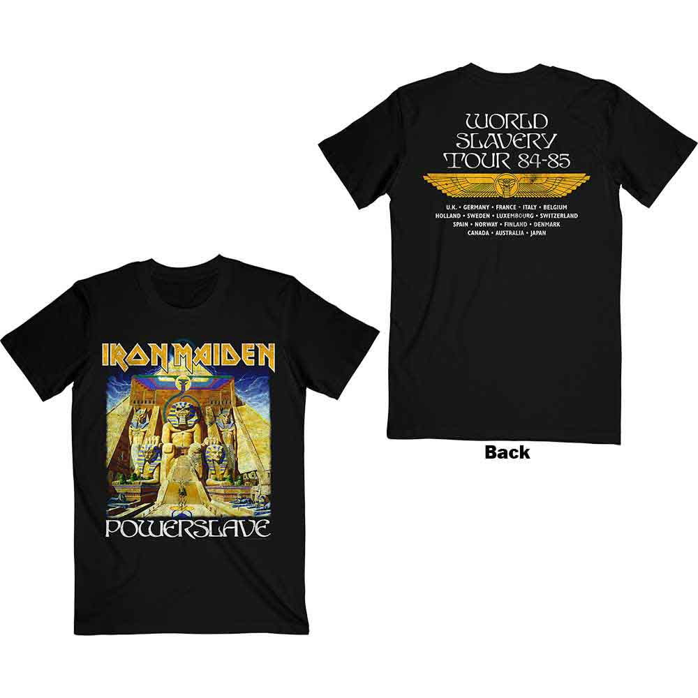 Iron Maiden Powerslave World Slavery Tour Mens T Shirt