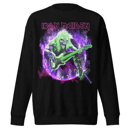 Iron Maiden - Purple Guitar Jumbo Print Sweatshirt