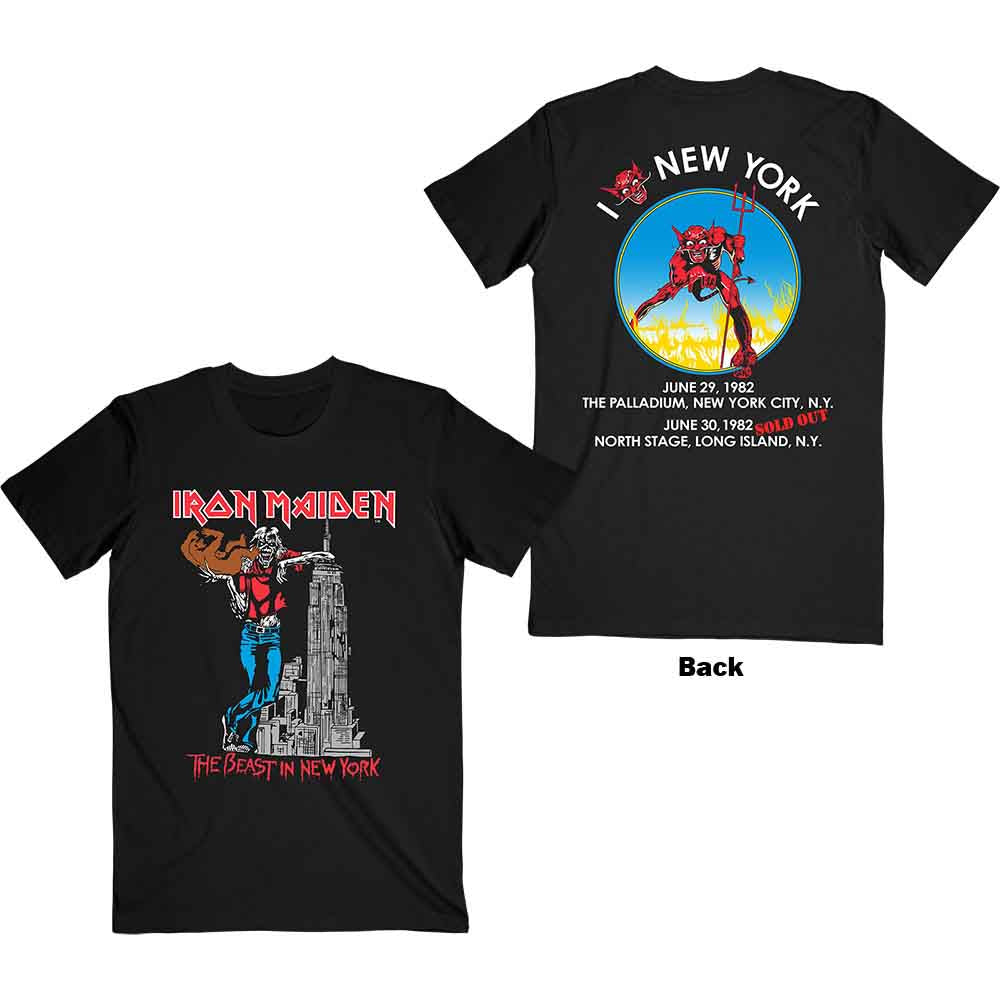 Iron Maiden The Beast In New York Mens T Shirt