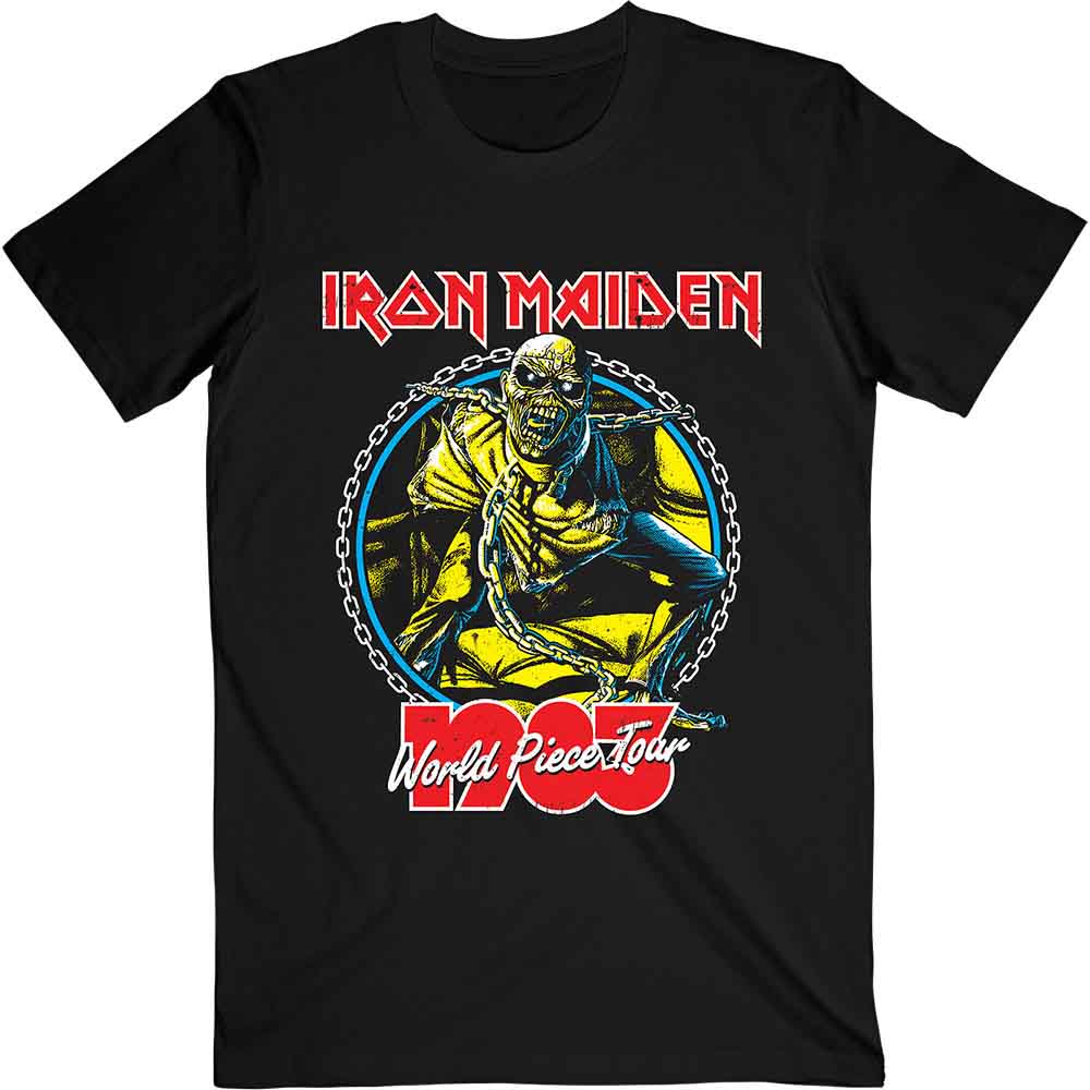 Iron Maiden World Piece Tour '83 V.2. Mens T Shirt