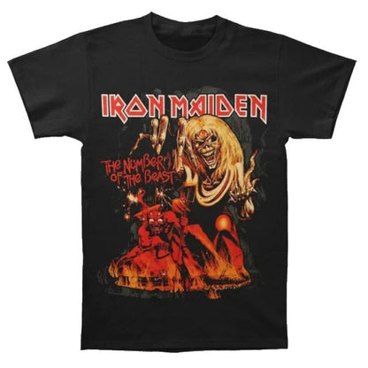 Iron Maiden Number of the Beast Officially Licensed Mens T Shirt Black