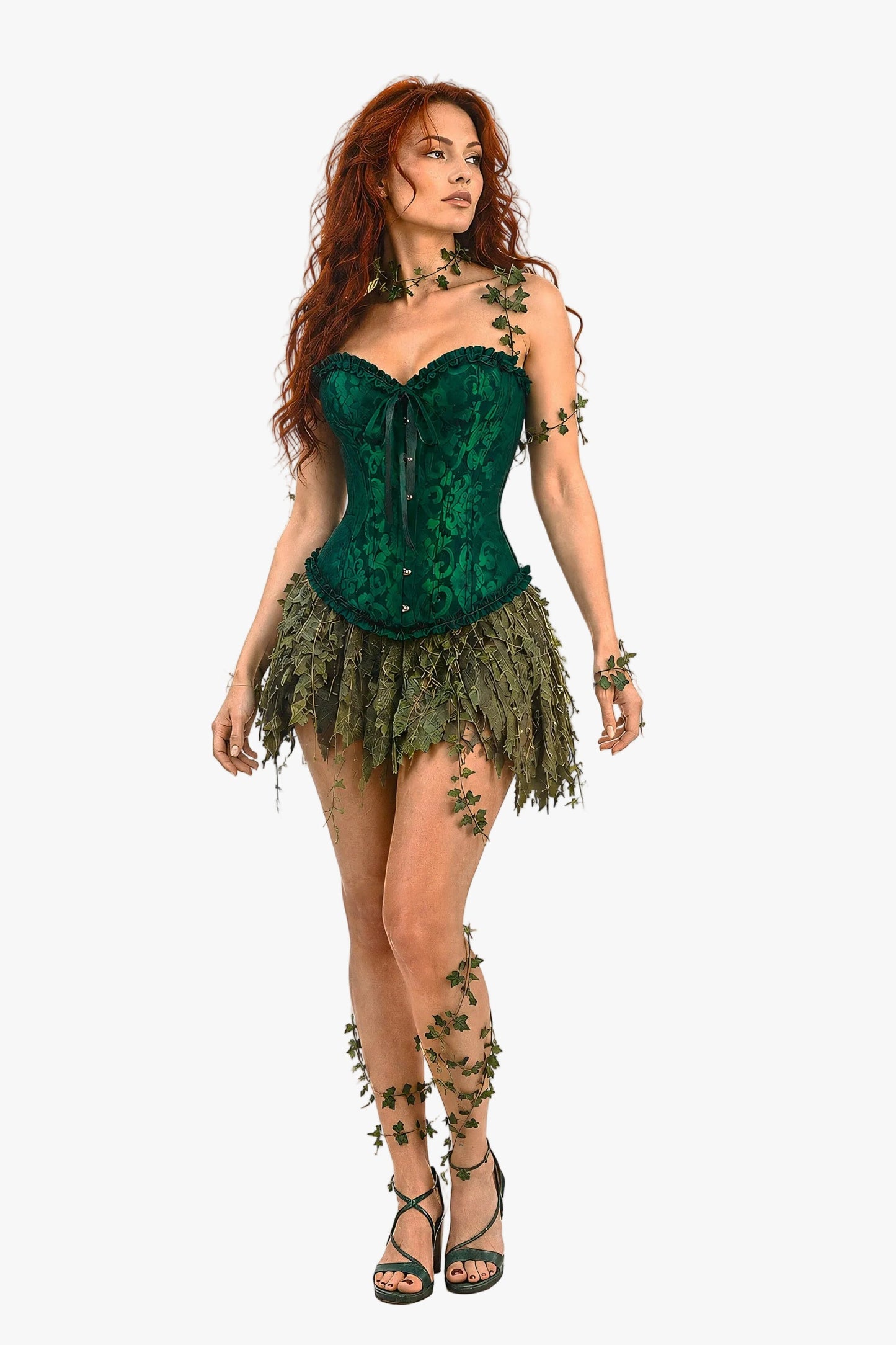 Poison Saint Green Corset Womens Halloween Costume