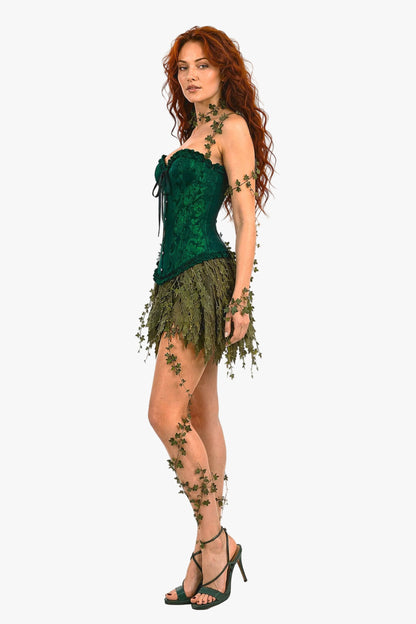 Poison Saint Green Corset Womens Halloween Costume