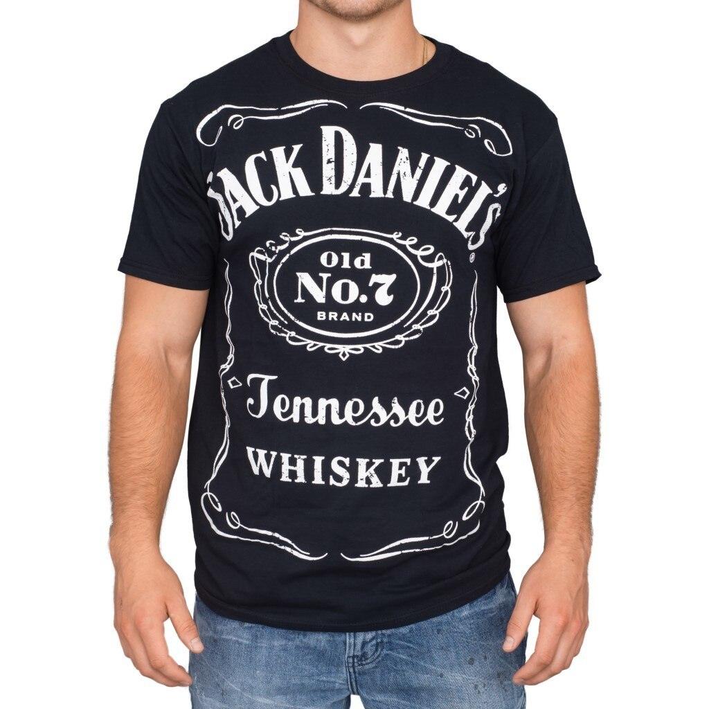 Jack Daniel's Whiskey Old No. 7 Tennessee Label  T Shirt